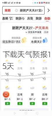 下载天气预报15天