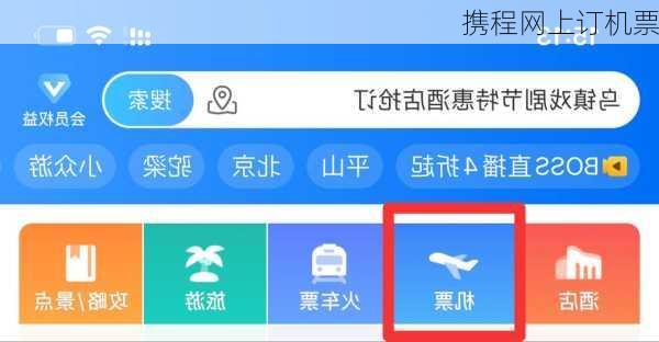 携程网上订机票