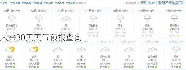 未来30天天气预报查询
