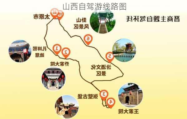 山西自驾游线路图