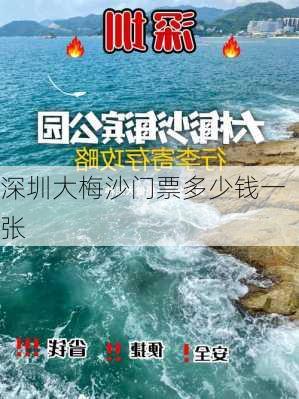 深圳大梅沙门票多少钱一张