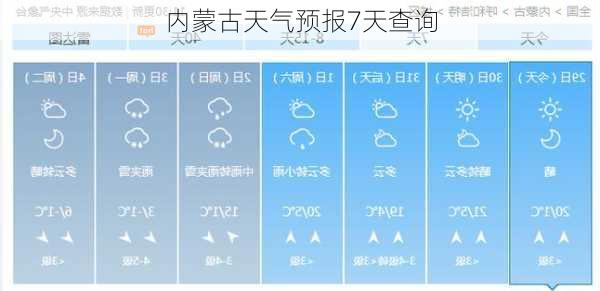 内蒙古天气预报7天查询