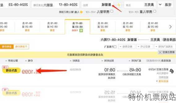 特价机票网站