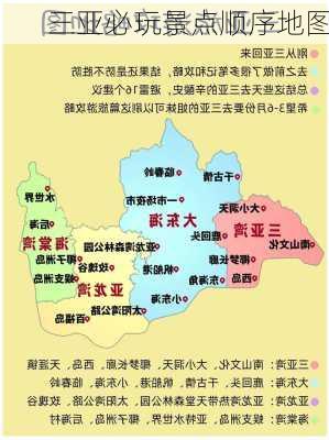 三亚必玩景点顺序地图