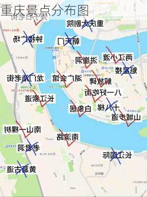 重庆景点分布图