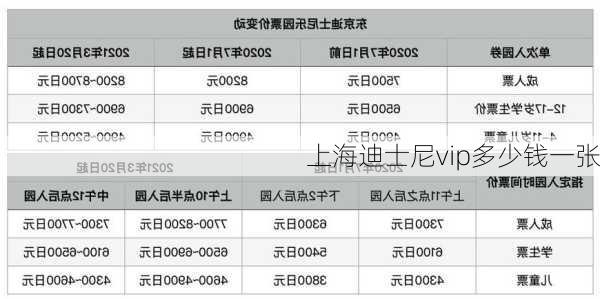 上海迪士尼vip多少钱一张