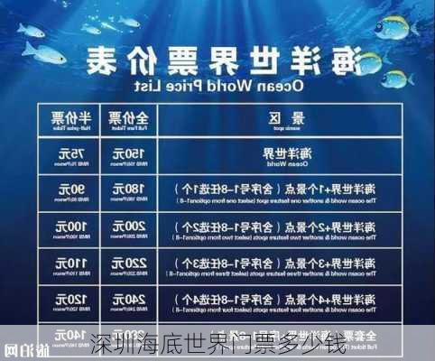 深圳海底世界门票多少钱