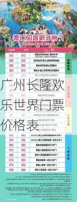 广州长隆欢乐世界门票价格表