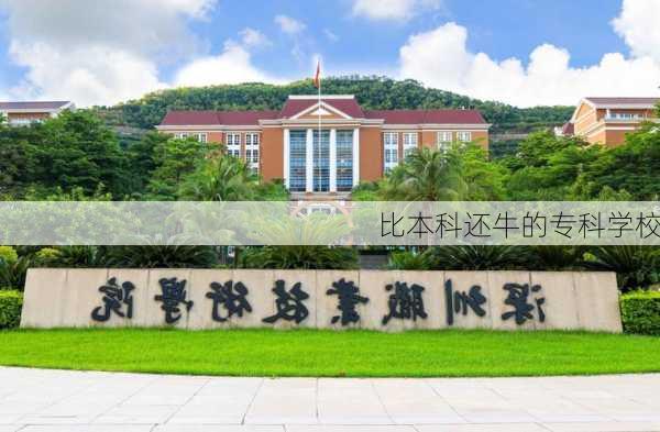 比本科还牛的专科学校