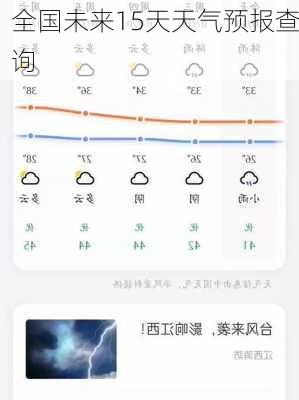 全国未来15天天气预报查询