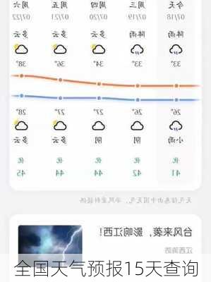 全国天气预报15天查询