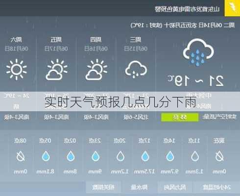 实时天气预报几点几分下雨