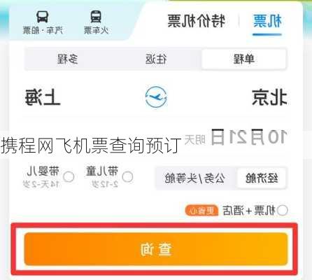 携程网飞机票查询预订