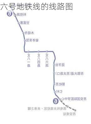 六号地铁线的线路图