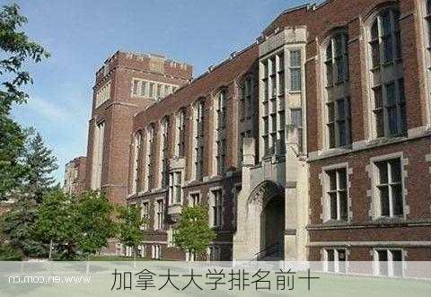 加拿大大学排名前十