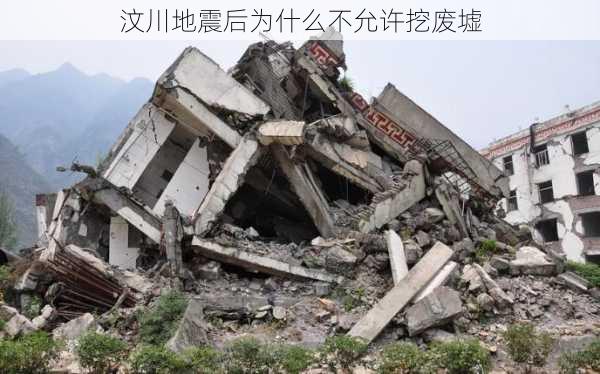 汶川地震后为什么不允许挖废墟