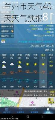 兰州市天气40天天气预报