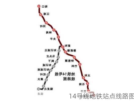 14号线地铁站点线路图