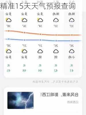 精准15天天气预报查询