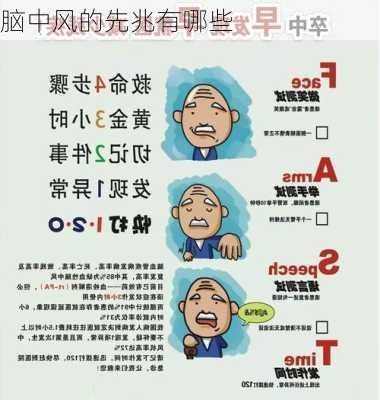 脑中风的先兆有哪些