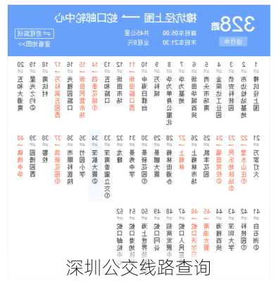 深圳公交线路查询