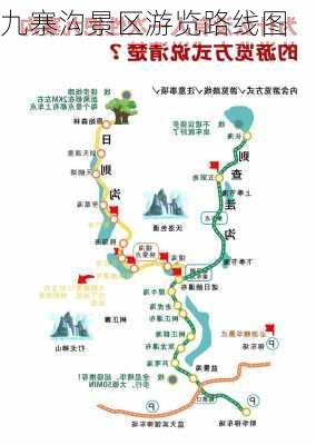 九寨沟景区游览路线图