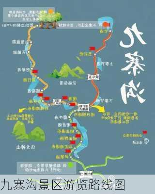 九寨沟景区游览路线图