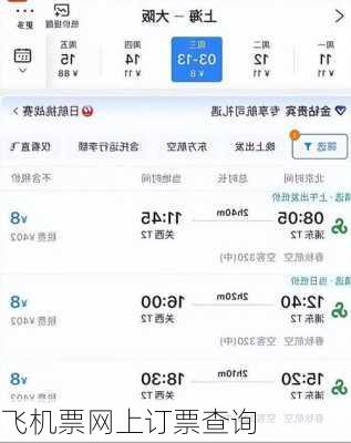 飞机票网上订票查询